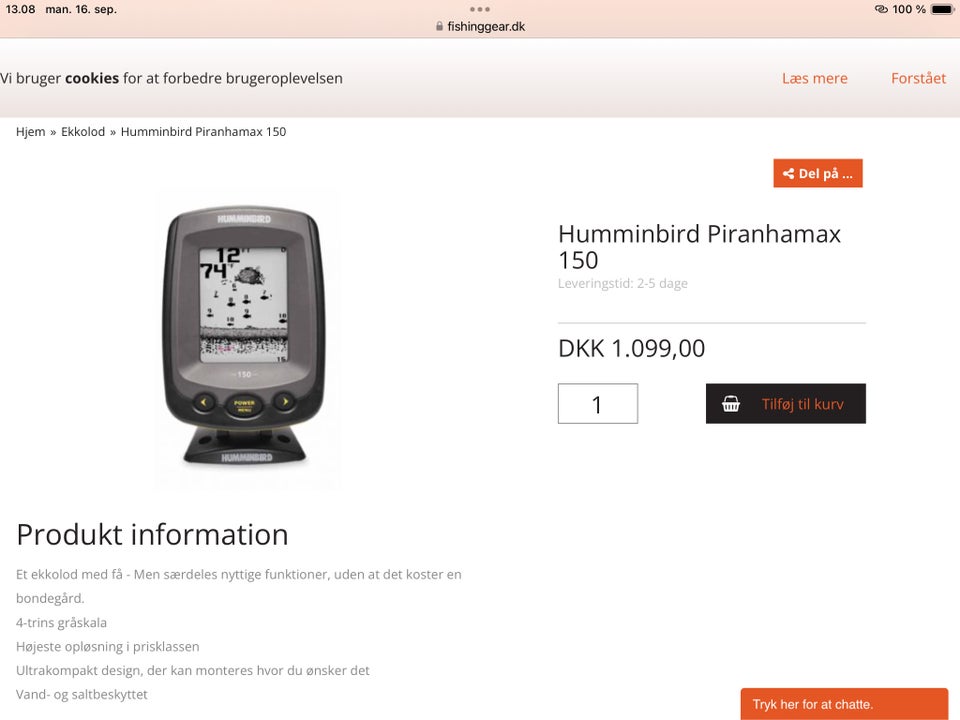 Humminbrid ekkolod Piranha