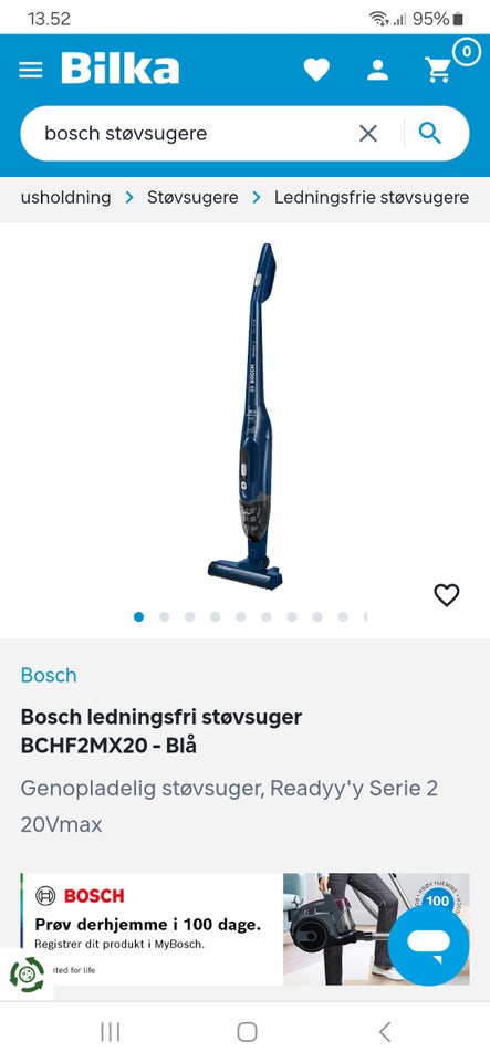 Tilbehør til støvsuger, Bosch