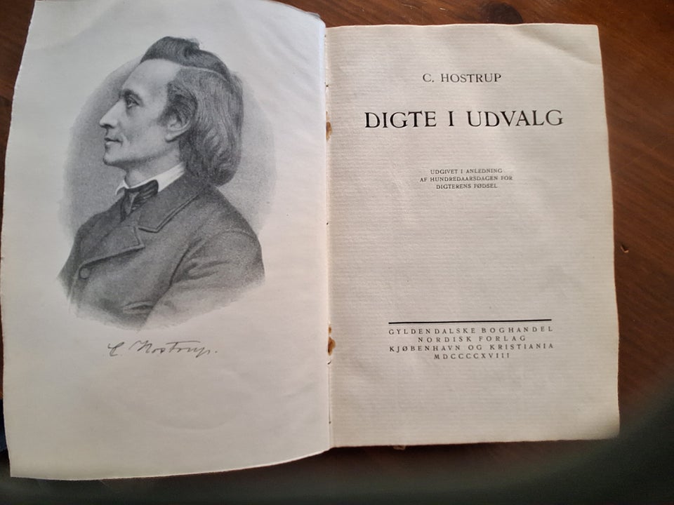 Digte i Udvalg, C. Hostrup, emne: