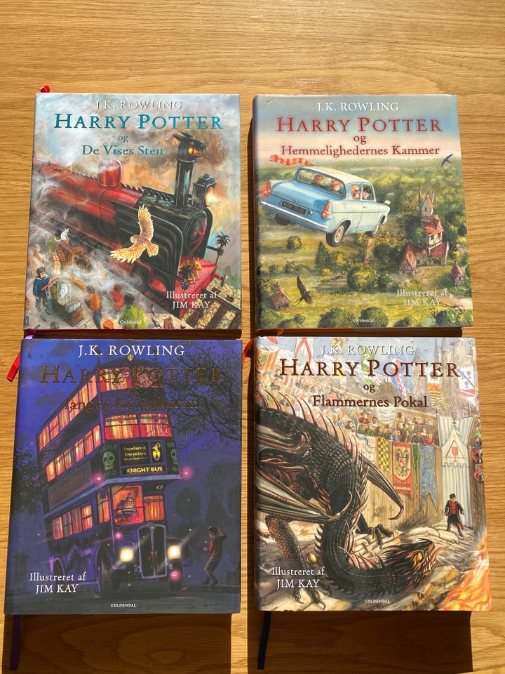 Harry Potter bog 1-4 illustreret 