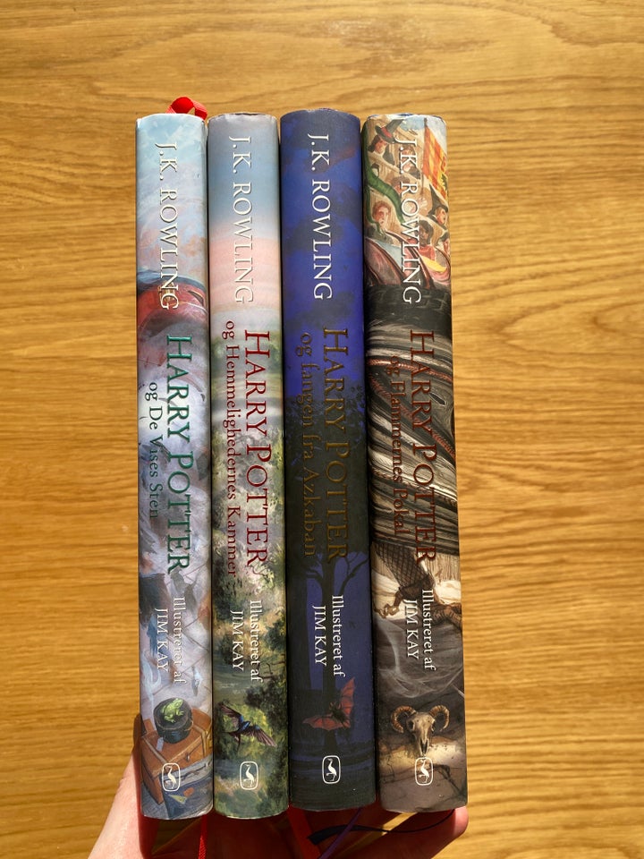 Harry Potter bog 1-4 illustreret 