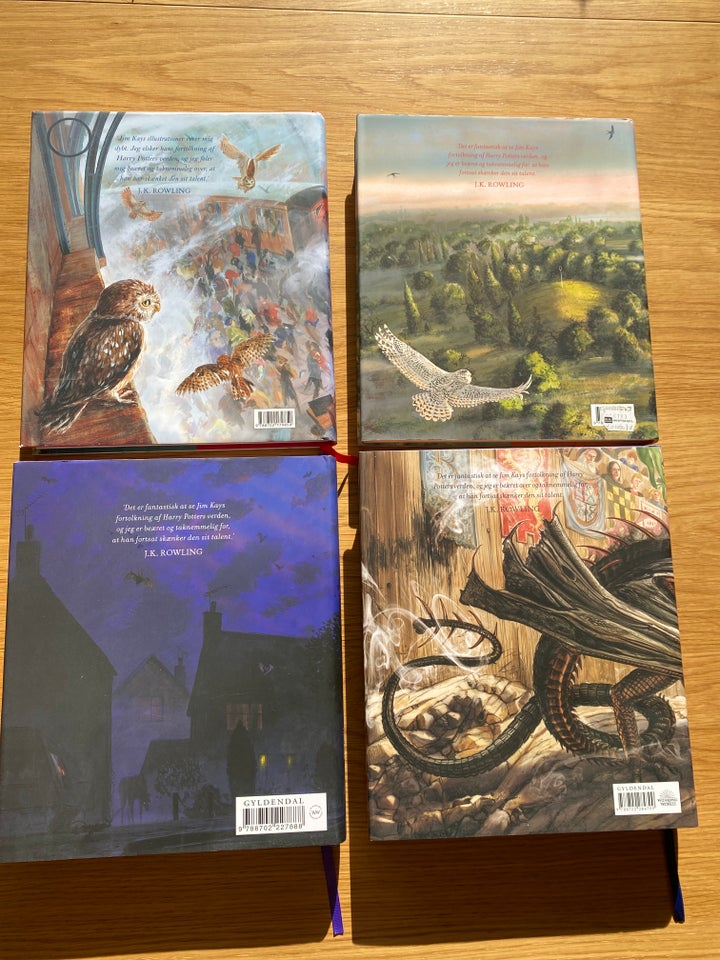 Harry Potter bog 1-4 illustreret 