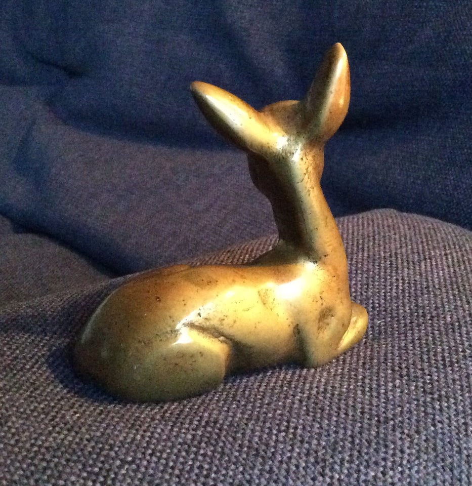 Bronzefigur af bambi / hjort / rådyr