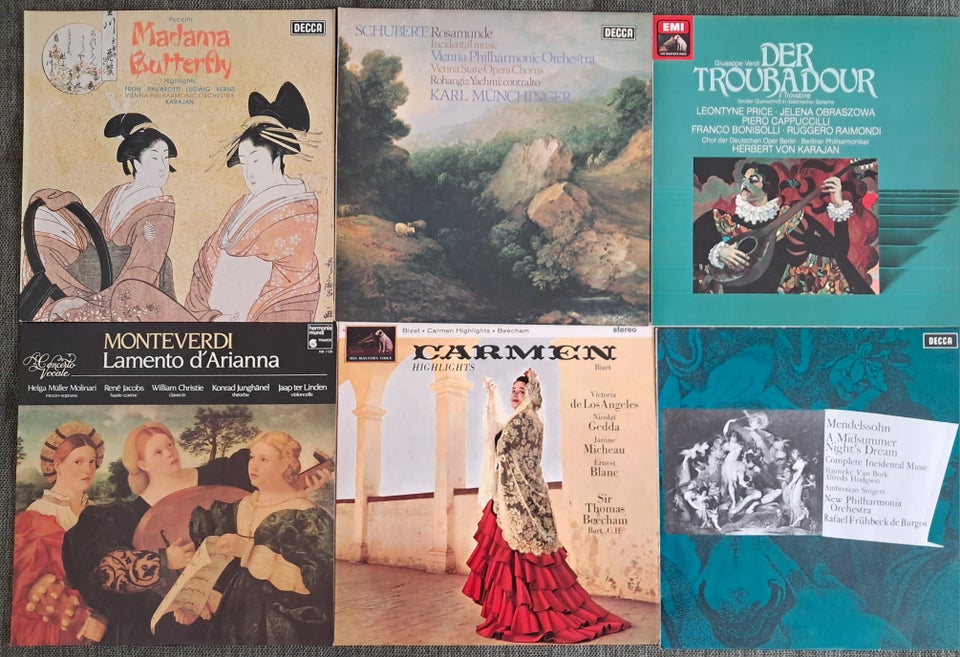 LP, Div. Klassiske, Opera/kor