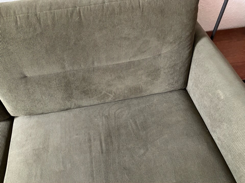 Sofa, fløjl, 3 pers.