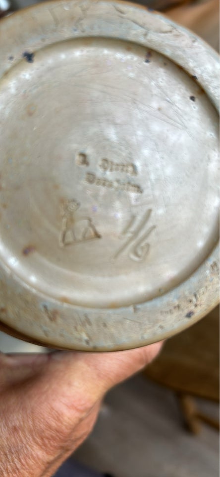 Hjorth keramik lampe motiv: Fugle