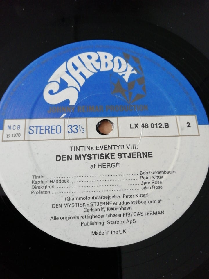 LP, TINTIN, DEN MYSTISKE STJERNE