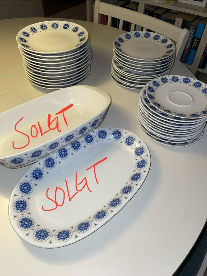 Porcelæn Tallerkener kopper