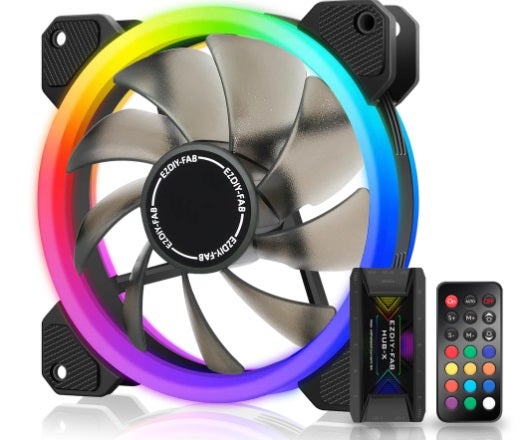 Køling, EZDIY-FAB 5x RGB coolers,