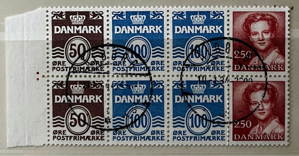 Danmark, stemplet, Hs. 6.