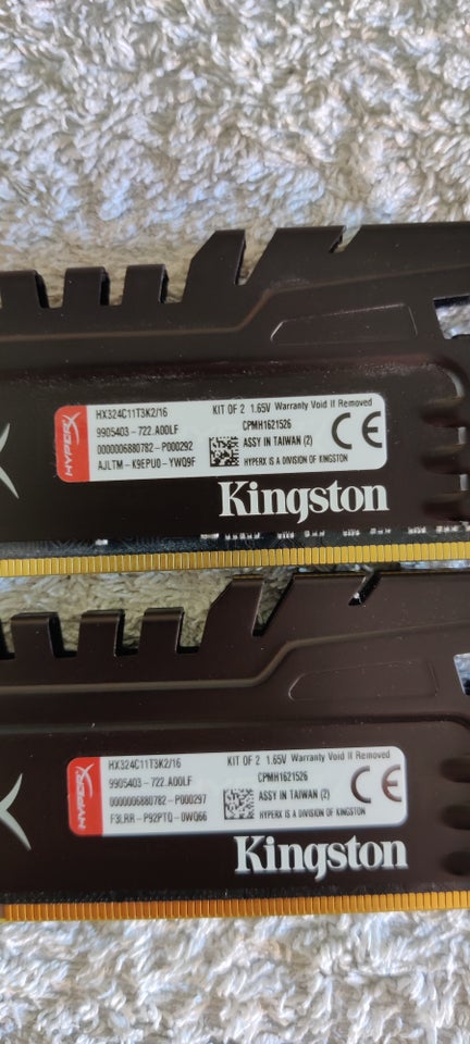 HyperX, 16GB, DDR3 SDRAM