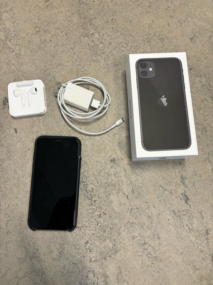 iPhone 11, 128 GB, sort