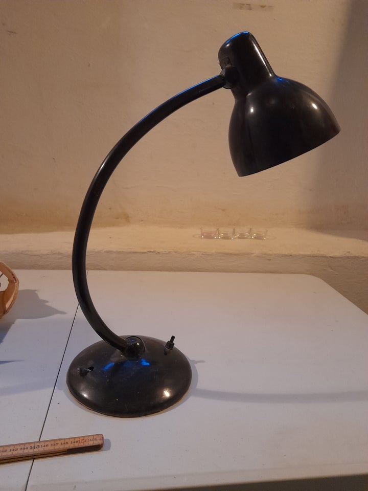 Metal lampe, 60 år gl. h: 45