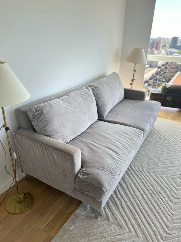 Sofa velour 3 pers