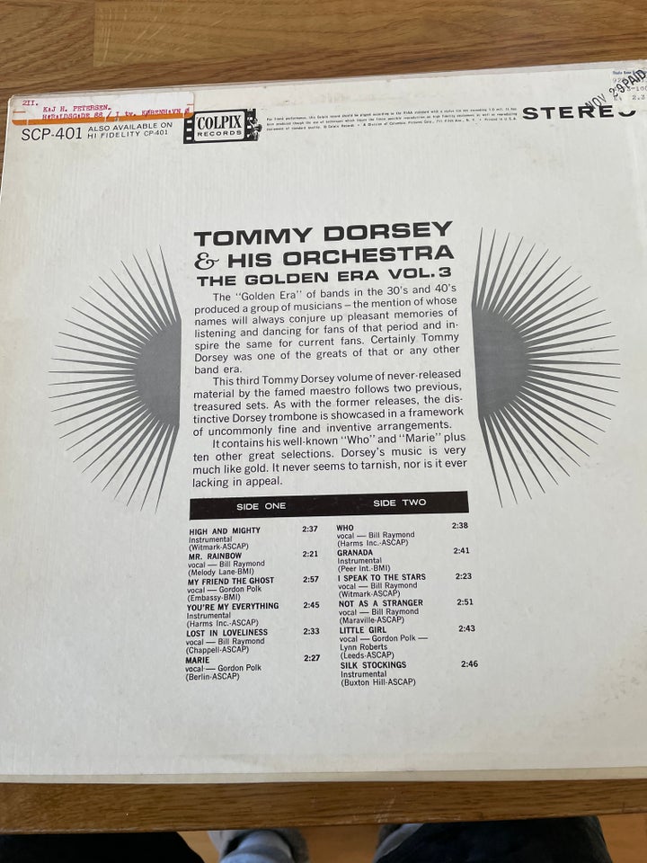 LP Tommy Dorsey The Golden Era ( 1