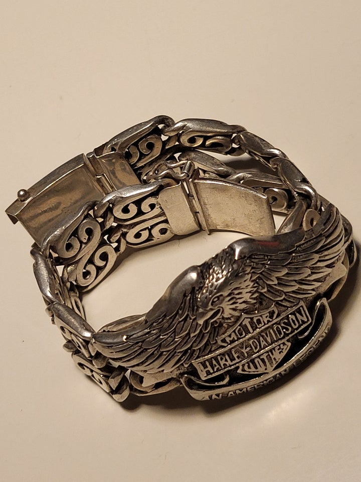 Armbånd, sølv, Harley Davidson