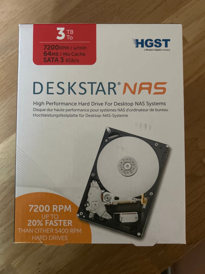 HGST Deskstar, 3000 GB, Perfekt