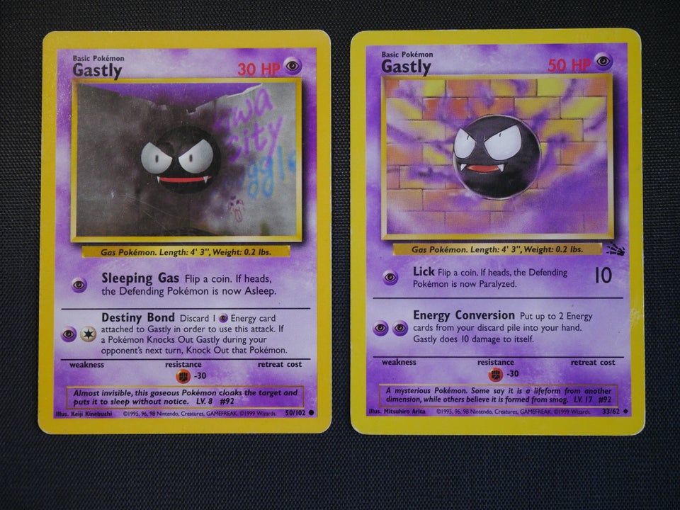 Samlekort, Pokémon: Gastly (Base