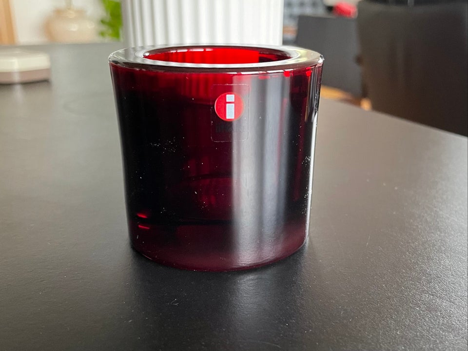 Glas, 4 stk mørkerøde