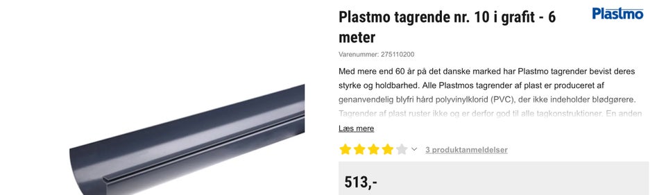 Nye Plastmo tagrender nr. 10