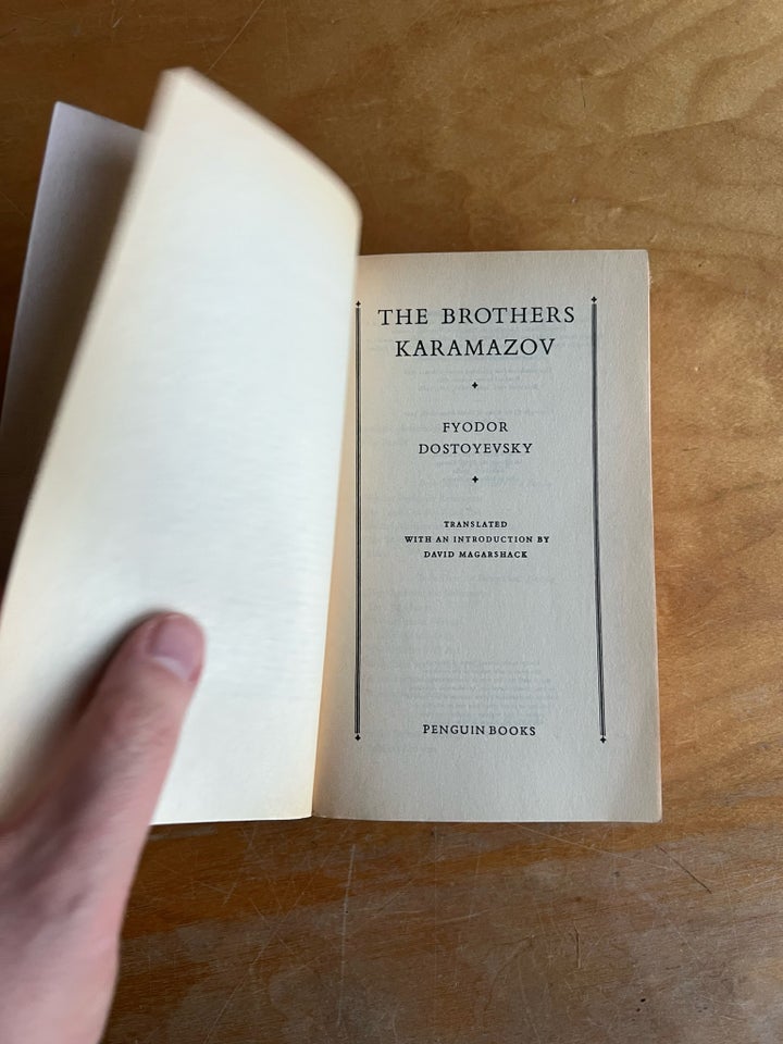 The brothers Karamazov,