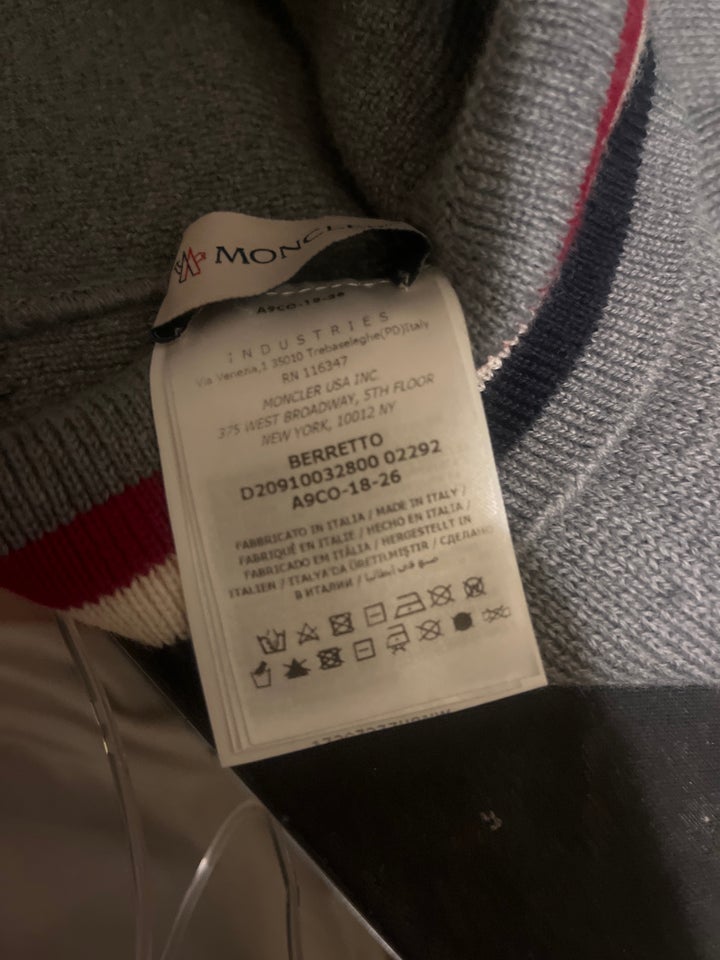 Anden trøje, Moncler, str. S