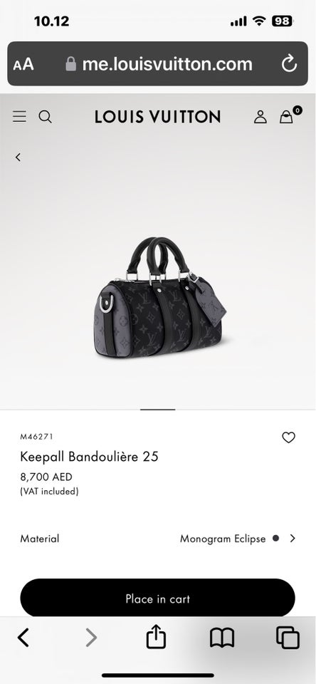 Dufflebag, Louis Vuitton, læder