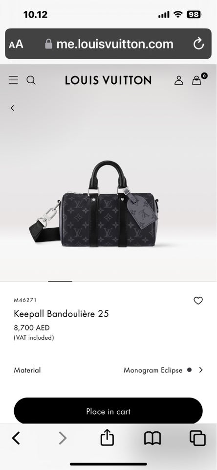 Dufflebag, Louis Vuitton, læder