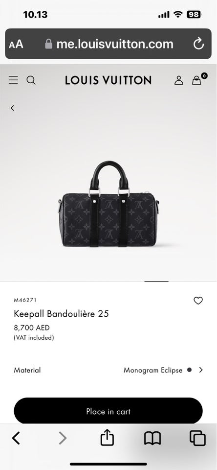 Dufflebag, Louis Vuitton, læder