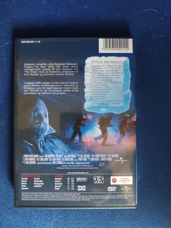 The thing, DVD, thriller