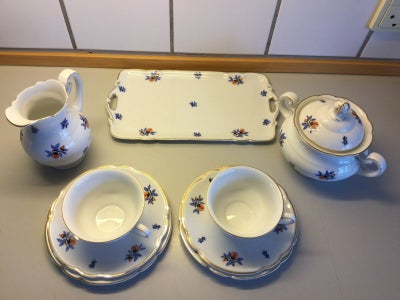 Porcelæn Et fad sukkerskål