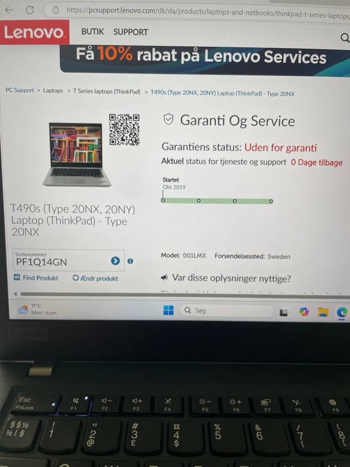 Lenovo Thinkpad T490S, Intel Core