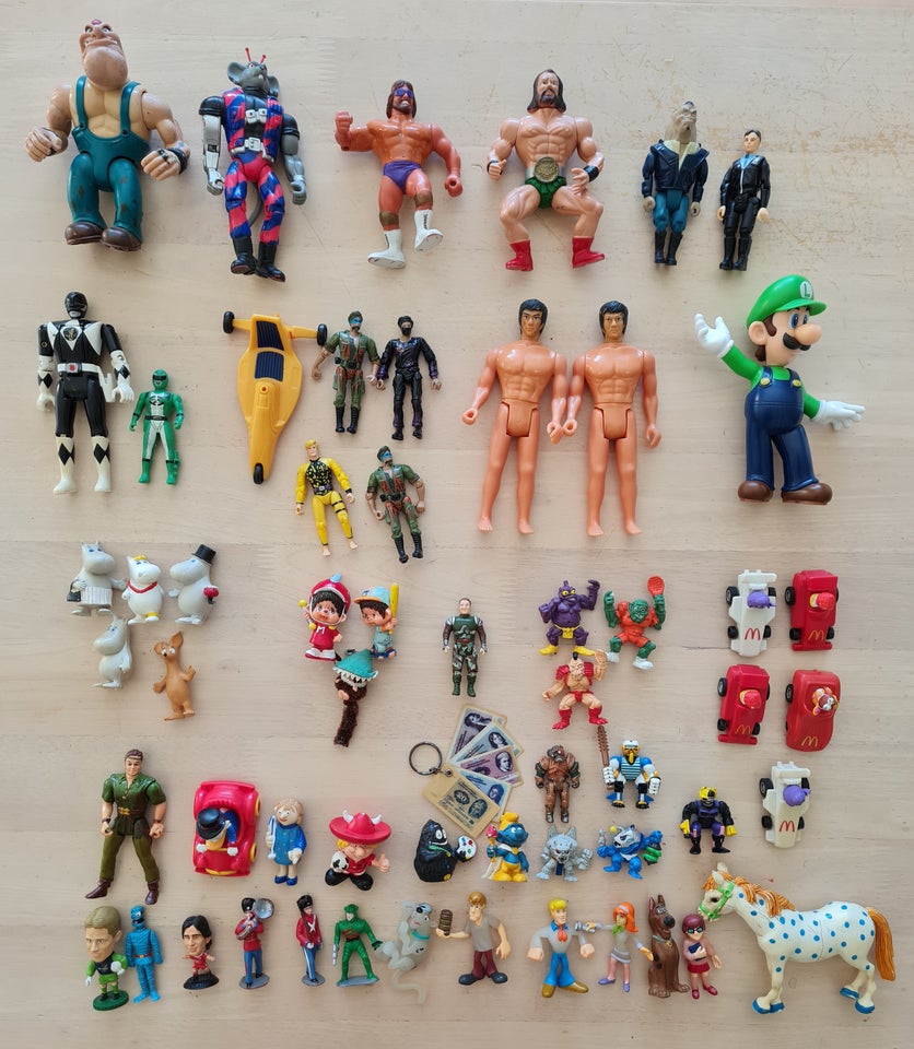 Vintage legetøjs figurer