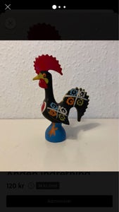 Gl svensk hane i keramik