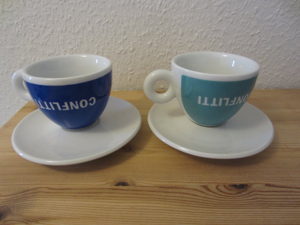 Porcelæn 2 Illy Espresso kopper