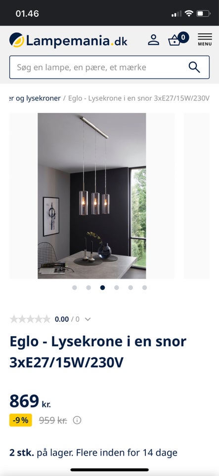 Anden loftslampe