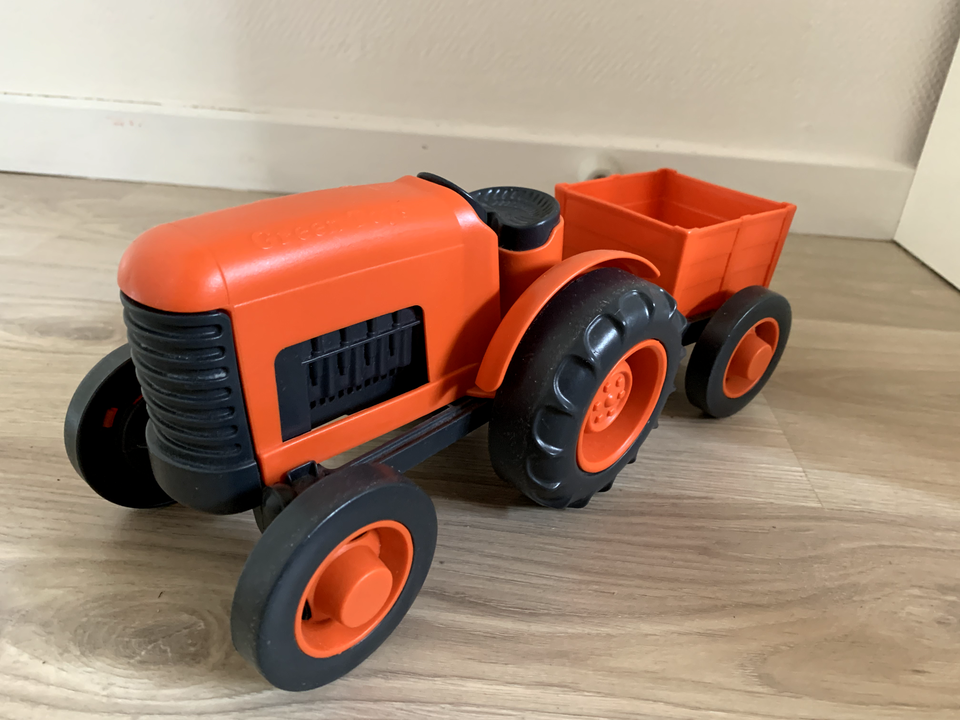 Traktor med anhænger, Green toy