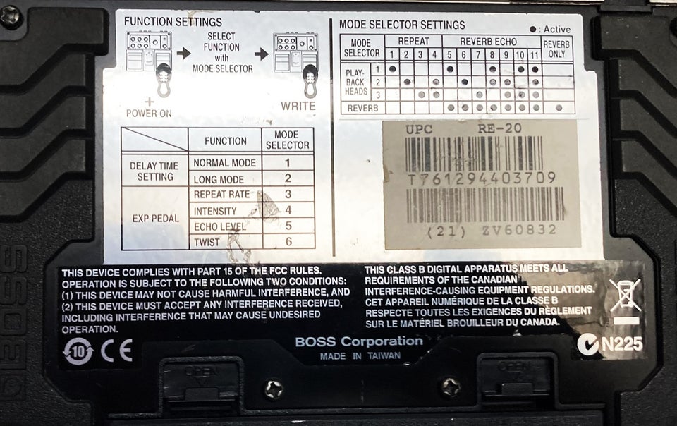 Echo Delay, Boss RE-20