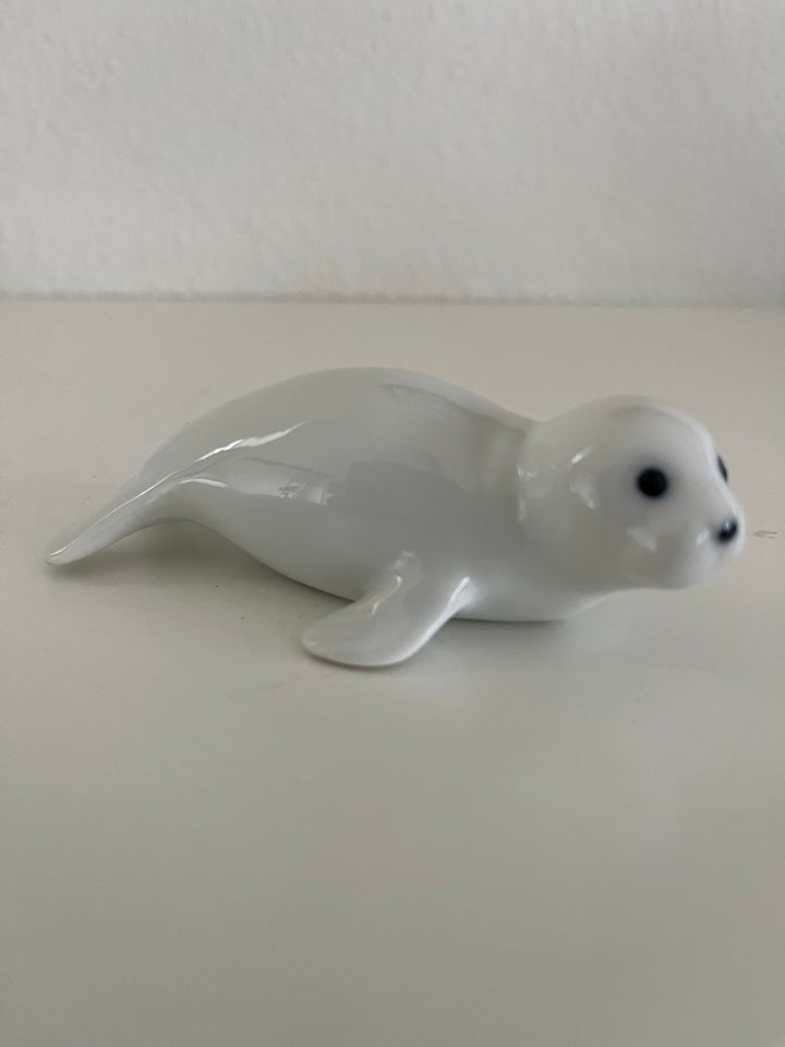 Fin porcelæns sæl, 10 cm