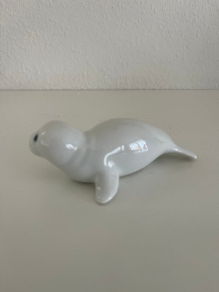 Fin porcelæns sæl, 10 cm