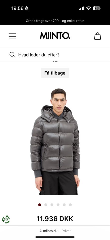 Dynejakke, str. L, Moncler