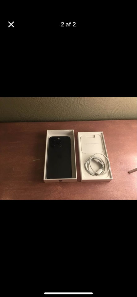 iPhone 14 Pro, 128 GB, sort