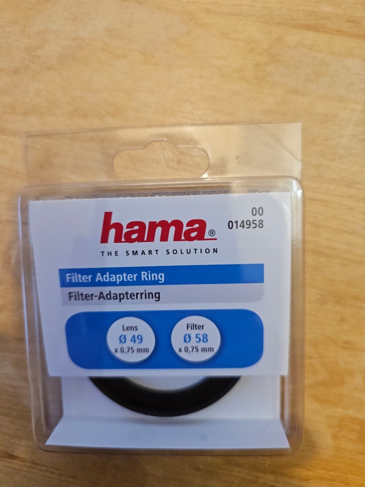 Filter adapter, Hama, Ø49 ø58