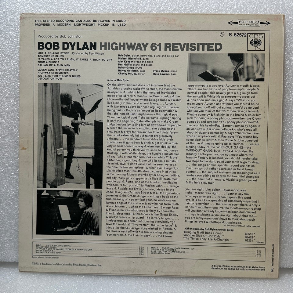 LP Bob Dylan Highway 61 Revisited