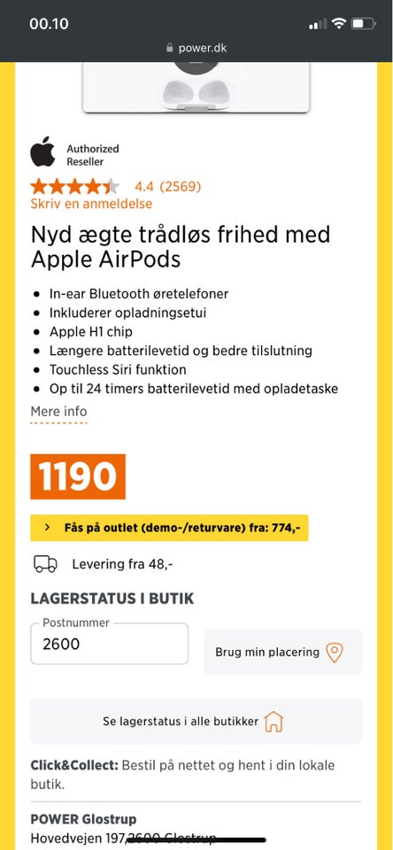 trådløse hovedtelefoner, Apple,