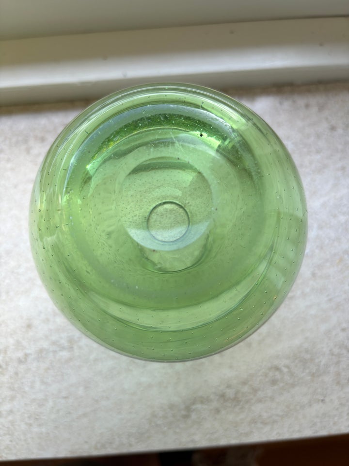 Glas Grøn vase