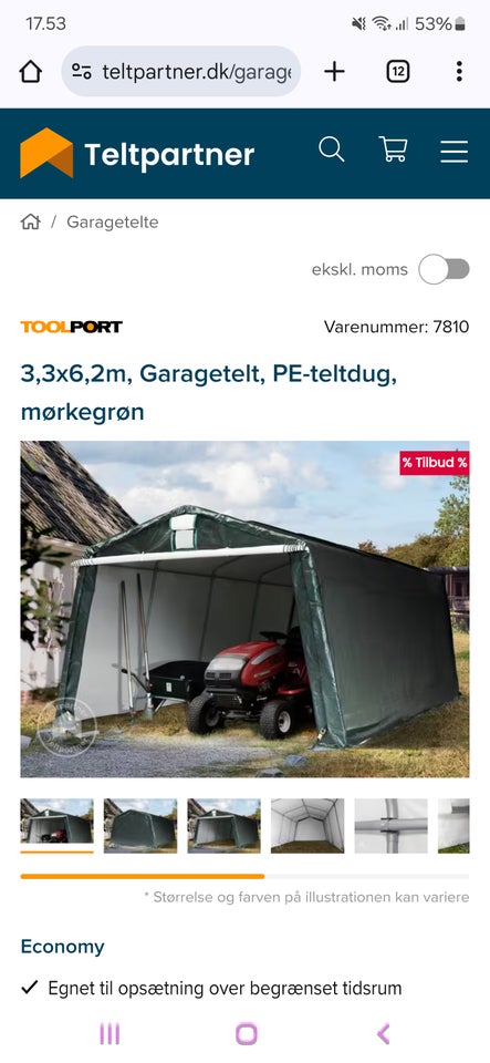 Garage telt