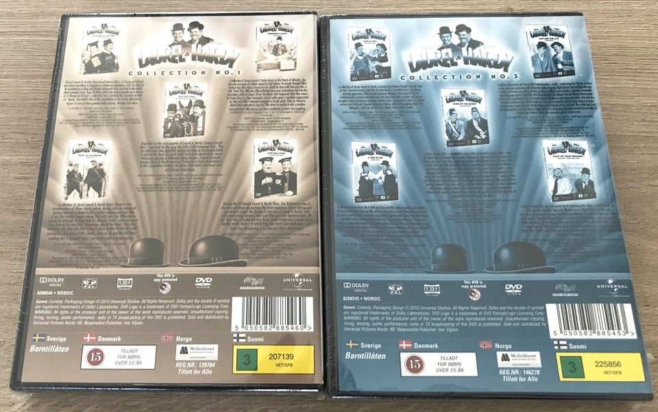 Laurel  Hardy Collection 1 + 3  DVD