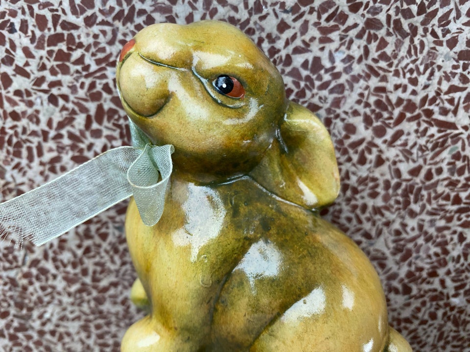 Påske-kanin i keramik - vintage