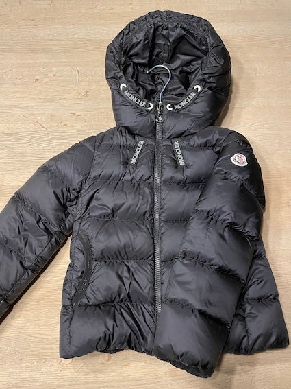 Moncler dunjakke, sort